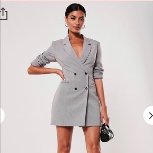 Missguided (NWT) Dogtooth Print Blazer - Size 4